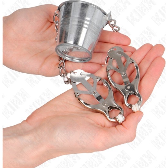 Kink Nipple Grip KINK - NIPPLE CLAMPS WITH A BUCKET SILVER