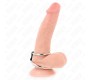 Kink Ring Power KINK - DOUBLE METAL PENIS RING 3.7 CM TO 5 CM CONNECTED BY LEATHER STRAP MODEL 1