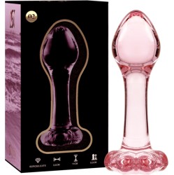 Nebula Series By Ibiza MODEL 2 ANAL PLUG BOROSILICATE GLASS PINK 11 CM -O- 3.5 CM