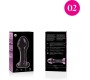 Nebula Series By Ibiza MODEL 2 ANAL PLUG BOROSILICATE GLASS PINK 11 CM -O- 3.5 CM