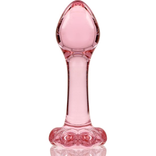 Nebula Series By Ibiza MODEL 2 ANAL PLUG BOROSILICATE GLASS PINK 11 CM -O- 3.5 CM