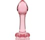 Nebula Series By Ibiza MODEL 2 ANAL PLUG BOROSILICATE GLASS PINK 11 CM -O- 3.5 CM