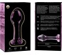 Nebula Series By Ibiza MODEL 2 ANAL PLUG BOROSILICATE GLASS PINK 11 CM -O- 3.5 CM