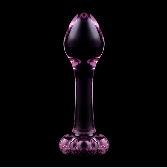 Nebula Series By Ibiza MODEL 2 ANAL PLUG BOROSILICATE GLASS PINK 11 CM -O- 3.5 CM