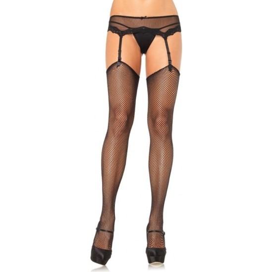 Leg Avenue Hosiery LEG AVENUE - NET STOCKINGS WITHOUT SUPERIOR SELF-ADHESIVE SILICONE