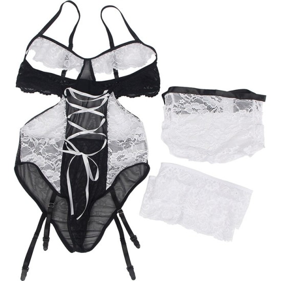 Subblime Costumes SUBBLIME - MAID BODY COSTUME L/XL