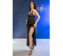 Chilirose Babydolls CHILIROSE - CR 4723 LONG BABYDOLL & THONG BLACK S