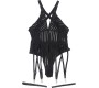 Subblime Bodystockings SUBBLIME - 954154 BODY WITH GARTER BELT BLACK L/XL