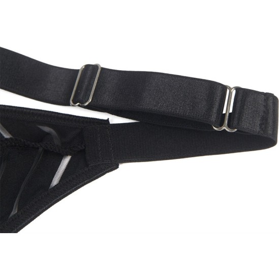 Subblime Bodystockings SUBBLIME - 954154 BODY WITH GARTER BELT BLACK L/XL