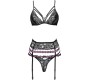 Livco Corsetti Sets LIVCO CORSETTI FASHION - SNEHANA LC 90443 BRA + GARTER BELT + PANTY BLACK
