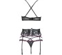 Livco Corsetti Sets LIVCO CORSETTI FASHION - SNEHANA LC 90443 BRA + GARTER BELT + PANTY BLACK