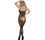 Subblime Bodystockings SUBBLIME - 951726 BLACK ELASTIC FISHNET CROTCHLESS BODYSTOCKING ONE SIZE