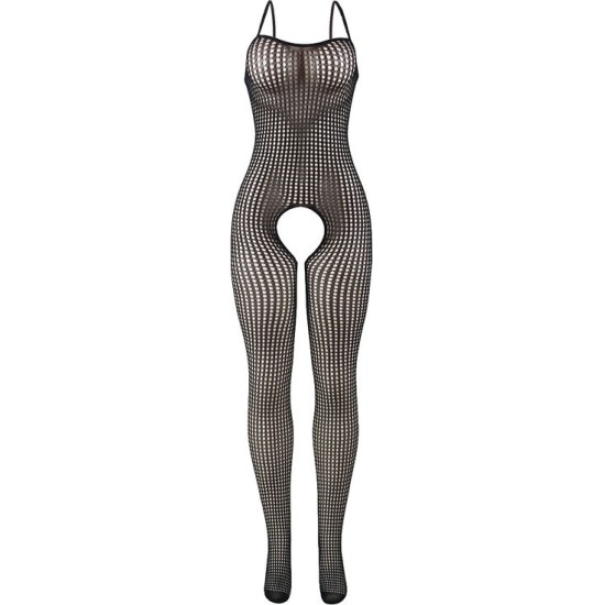 Subblime Bodystockings SUBBLIME - 951726 BLACK ELASTIC FISHNET CROTCHLESS BODYSTOCKING ONE SIZE