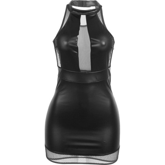 Subblime Dresses SUBBLIME - 955472 HALTER NECK DRESS WITH TRANSPARENCIES BLACK S/M