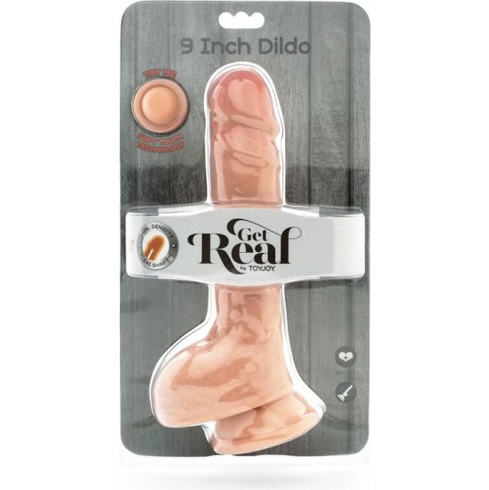 Get Real DUAL DENSITY DILDO 25,5 CM BALLS SKIN