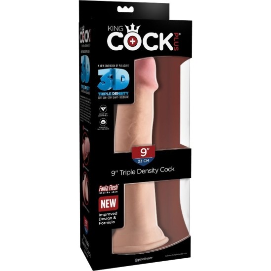 King Cock Plus KING COCK - TRIPLE DENSITY DILDO 23 CM