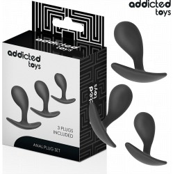Addicted Toys SET OF 3 ANAL PLUG SILICONE MODEL 3