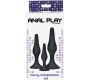 Toyjoy ANAL PLAY CURVY COMPANIONS ANAL PLUG 3 PIECES BLACK