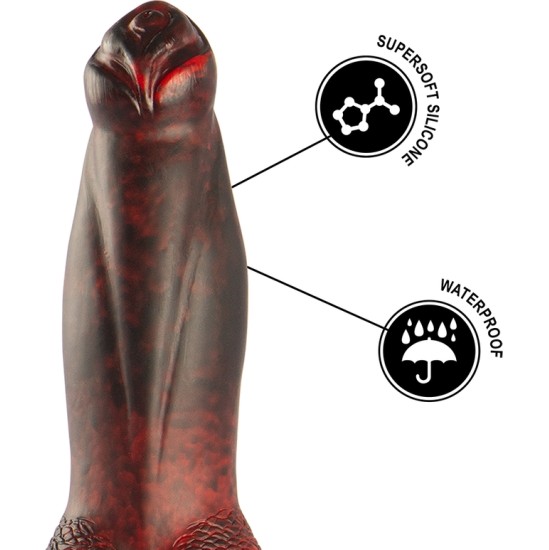 Epic PROMETHEUS DILDO TITAN IN FLAMES RECHARGEABLE REMOTE CONTROL