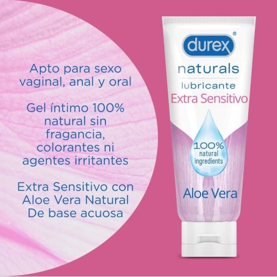 Durex Lubes DUREX - NATURALS EXTRA SENSITIVE LUBRICANT 100 ML
