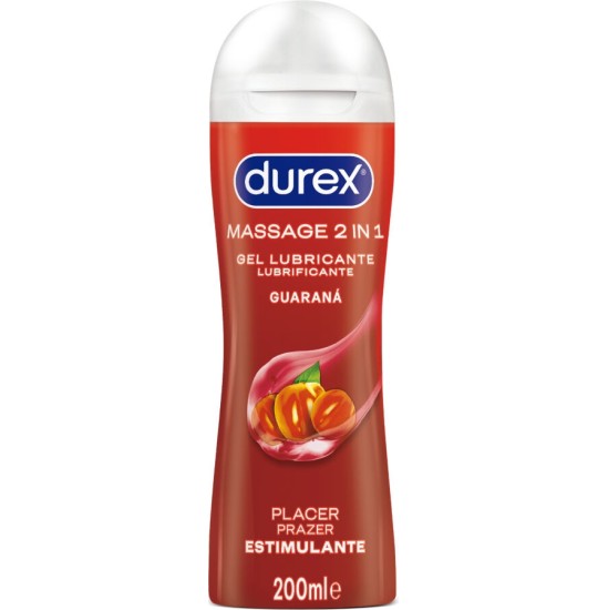 Durex Lubes DUREX - GUARANA STIMULATING MASSAGE LUBRICANT GEL 200 ML