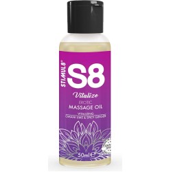 Stimul8 S8 VITALIZE EROTIC MASSAGE OIL LIME 50 ML