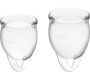 Satisfyer Menstrual Cups SATISFYER - FEEL CONFIDENT MENSTRUAL CUP CLEAR 15 + 20 ML