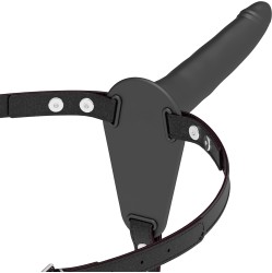 Fetish Submissive Harness BLACK SILICONE 15 CM