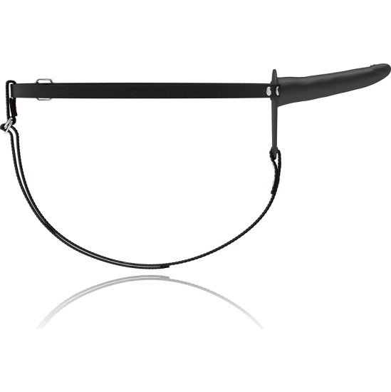 Fetish Submissive Harness BLACK SILICONE 15 CM