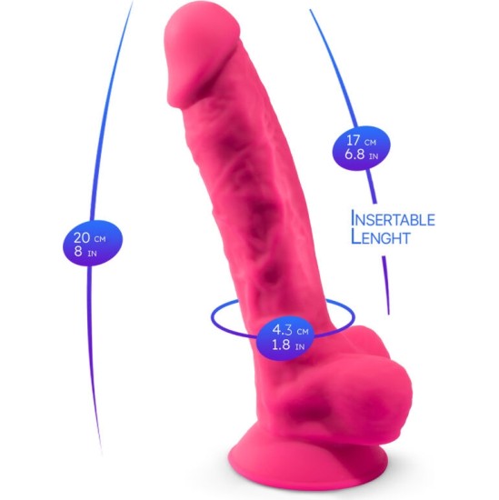 Silexd REALISTIC PENIS MODEL 18 PINK VIBRATION + REMOTE CONTROL LRS