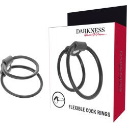 Darkness Bondage DARKNESS - ENHANCING DUO PENIS RINGS.