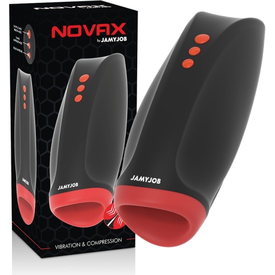 Jamyjob NOVAX MASTURBATOR WITH VIBRATION AND COMPRESSION