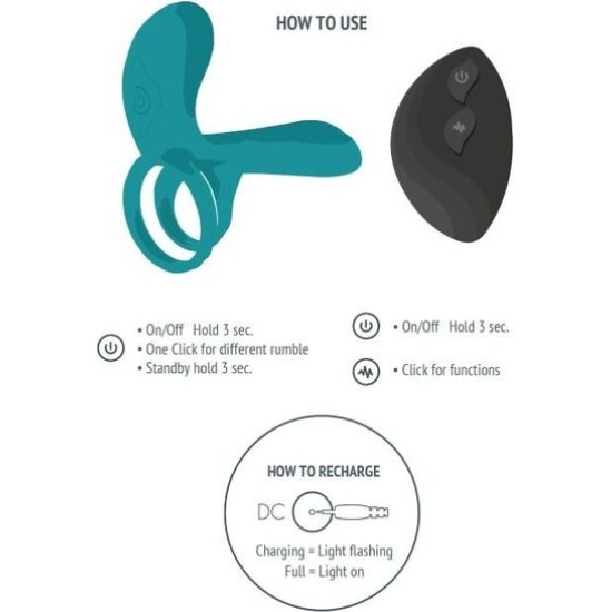 Xocoon COUPLES VIBRATOR RING GREEN