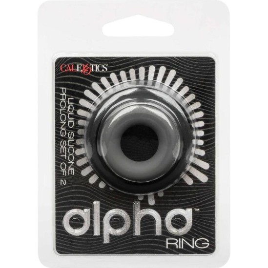 Calexotics ALPHA PROLONG SET OF 2 RING GREY