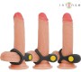 Intense Couples Toys INTENSE - ALEX VIBRATOR DOUBLE PENIS RING 10 VIBRATIONS BLACK