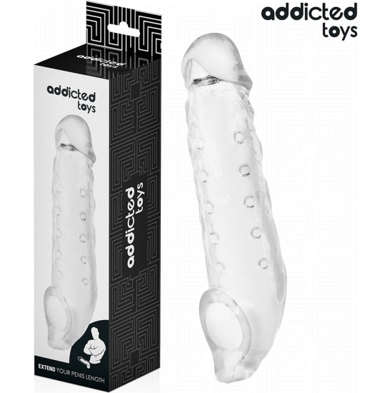 Addicted Toys TRANSPARENT PENIS SHEATH SIZE M 27 CM