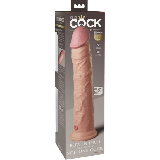 King Cock ELITE REALISTIC SILICONE DILDO 28 CM
