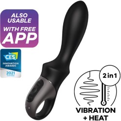 Satisfyer Connect SATISFYER - HEAT CLIMAX ANAL VIBRATOR APP BLACK