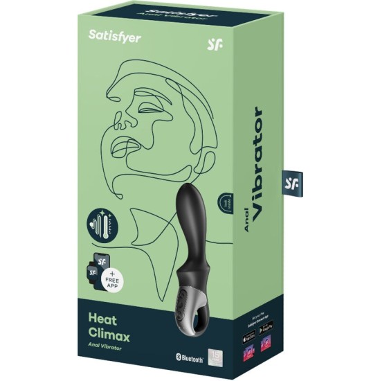 Satisfyer Connect SATISFYER - HEAT CLIMAX ANAL VIBRATOR APP BLACK