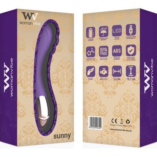 Womanvibe SUNNY SILICONE RECHARGEABLE VIBRATOR