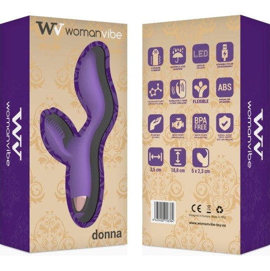 Womanvibe DONNA RECHARGEABLE SILICONE VIBRATOR