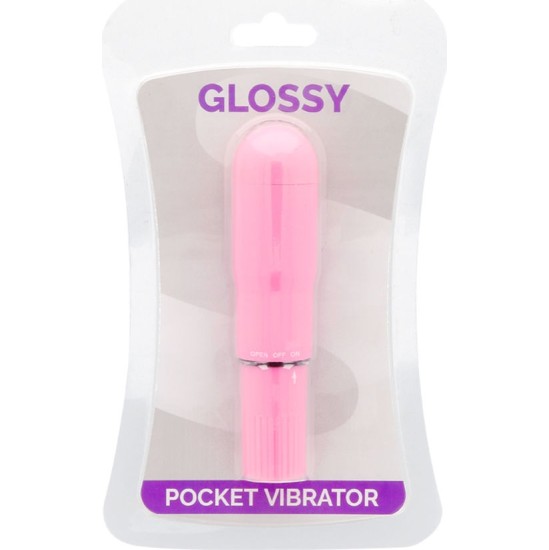 Glossy POCKET VIBRATOR DEEP ROSE