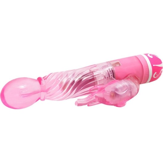 Baile Vibrators BAILE - MULTISPEED VIBRATOR WITH PINK STIMULATOR