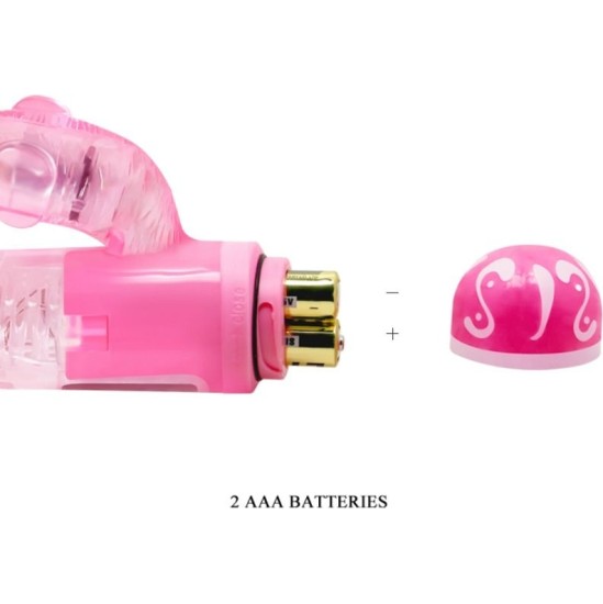 Baile Vibrators BAILE - MULTISPEED VIBRATOR WITH PINK STIMULATOR