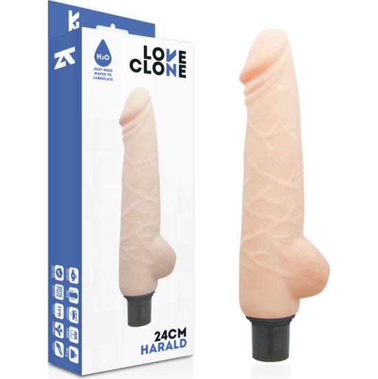 Loveclone HARALD SELF LUBRICATION VIBRATOR 24 CM -O- 4 CM
