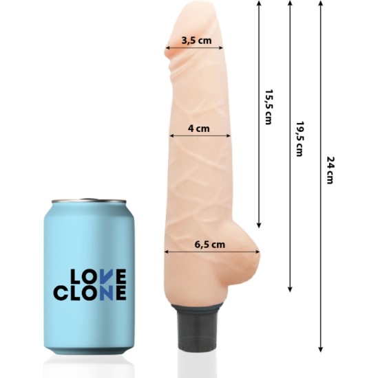 Loveclone HARALD SELF LUBRICATION VIBRATOR 24 CM -O- 4 CM
