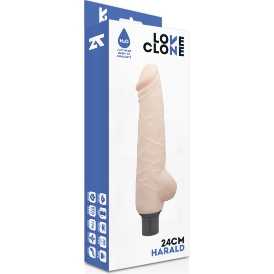 Loveclone HARALD SELF LUBRICATION VIBRATOR 24 CM -O- 4 CM