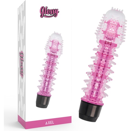Glossy AXEL VIBRATOR PINK