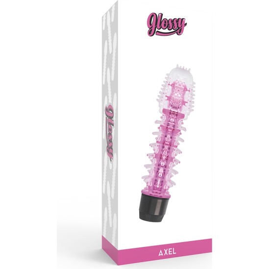 Glossy AXEL VIBRATOR PINK