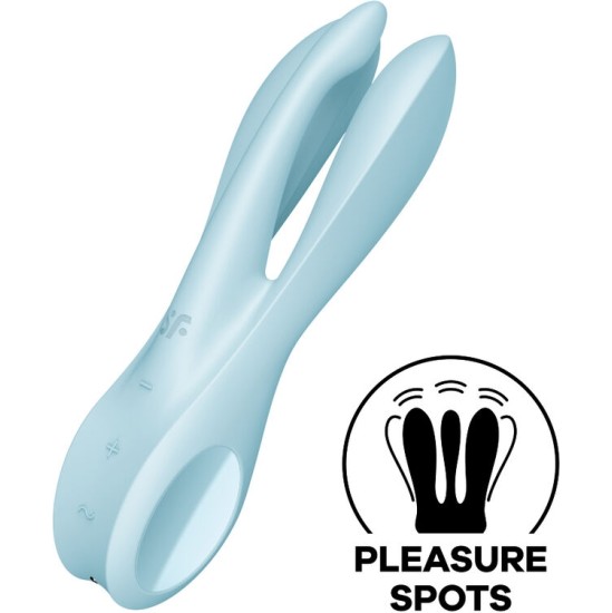 Satisfyer Vibrator SATISFYER - THREESOME 1 VIBRATOR BLUE